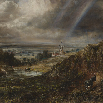 John Constable, Hampstead heath with a rainbow (detail), 1836. Courtesy of Tate Britain