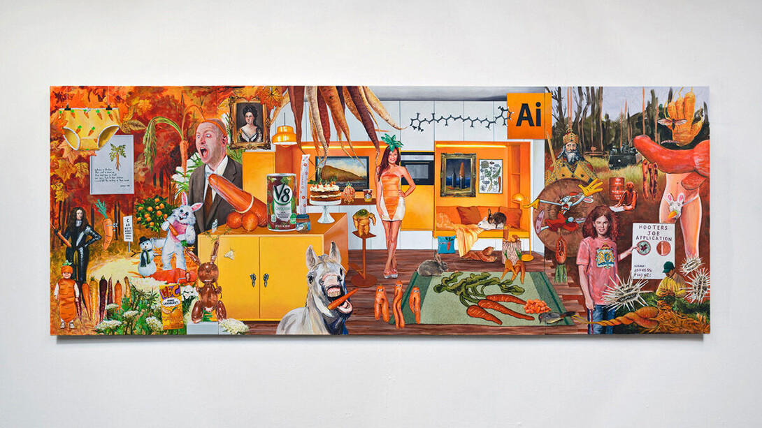 Rose Briccetti, Dangling the carrots (daucus carota), 2020. Courtesy of Freight and Volume Gallery