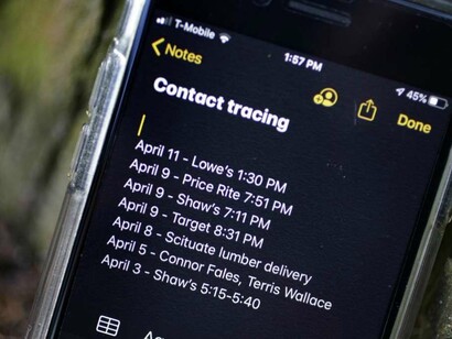 App per smartphone utilizzabile per il contact tracing del Coronavirus