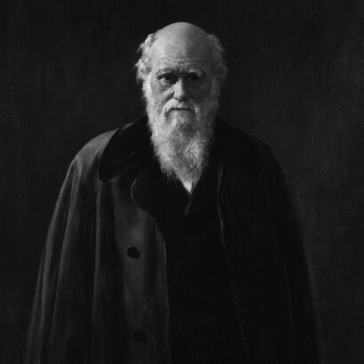 Charles Darwin teorizza l’evoluzione a partire dall’istinto congenito in tutte le specie a conservarsi e dalla lotta per ottenere le risorse che permettano la conservazione stessa