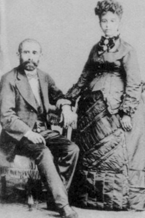 Elói Castriciano de Souza e Henriqueta Leopoldina Rodrigues, pais de Auta de Souza (1874)