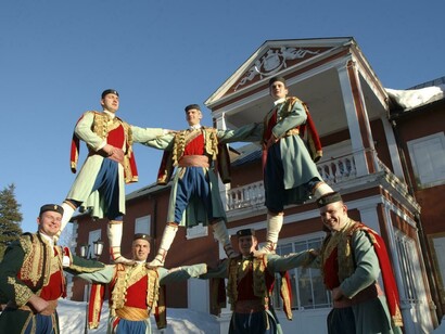 Montenegrin National Costume during Folk dance in front of the King Nikola's palace © NTO Montenegro 
