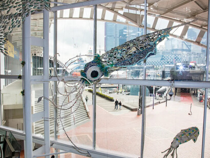 Au karem ira lamar lu. Ghost nets of the ocean, exhibition view. Courtesy of the Australian National Maritime Museum