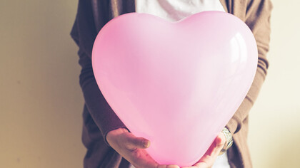 The importance of self acceptance, love balloon 