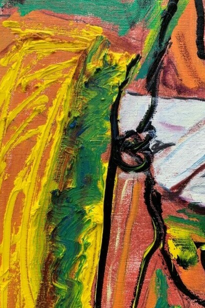 Farley Aguilar, Children and Flag, 2019, detail