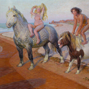 František Kupka, Ballad (Joys of Life), 1901–1902, oil, wood, 83.5 × 126.5 cm, National Gallery Prague
