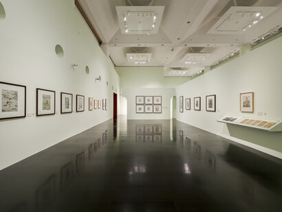 The splendor of the grand master, the luminary of Guanghua road: Pang Xunqin special exhibition, exhibition view. Courtesy of Tsinghua University Art Museum