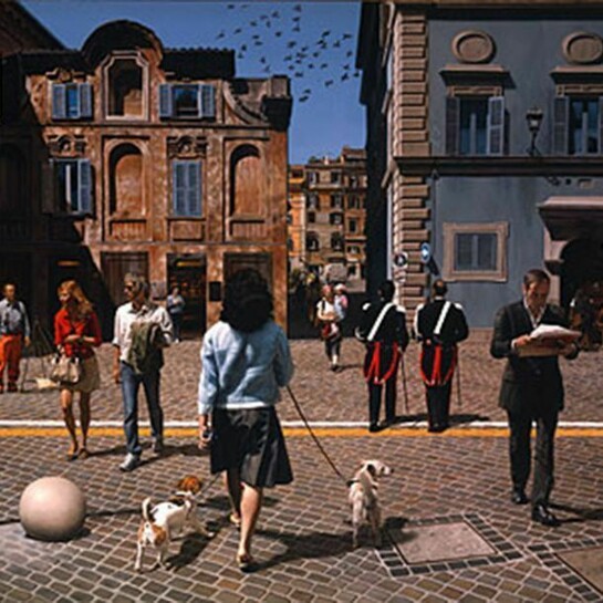 Stone Roberts, Spring Morning: Trastevere, 2008-09, Oil on linen, 30 x 34 in.