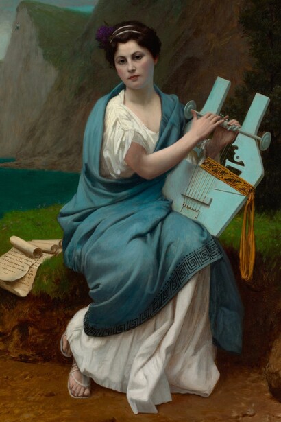 "Ritratto di Caroline Sanders Truax (Mrs. Charles H. Truax) come Saffo", 1899, Jean-Léon Gérôme