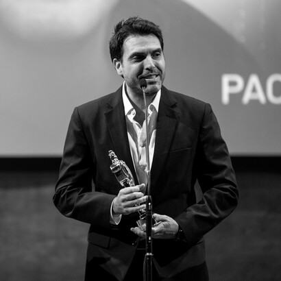 Paolo Licata riceve il Paladino d'Oro per il film "L’amore che ho", foto di Alessio Falzone