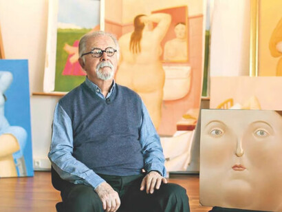 Fernando Botero es reconocido por sus personajes de formas redondas y voluptuosas5 inspirados en el arte precolombino