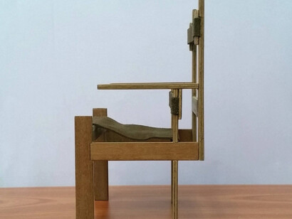 Marcel Breuer, Sedia in legno e tessuto