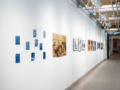 Ernesto Cabral de Luna and Yuhan Zheng, Prolonged: translating a distance, exhibition view. Courtesy of Gallery 44