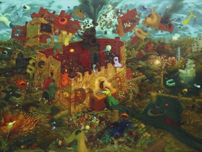 Arik Brauer. The Last Cockcrow, 1976