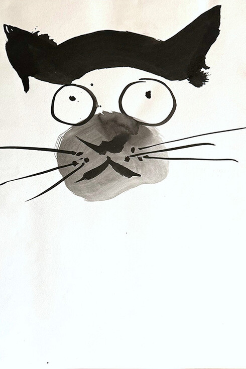 Laura Jones, Zen cat. Courtesy of the Cincinnati Art Museum