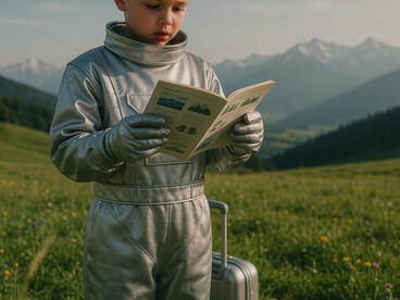 Per i piccoli viaggiatori spaziali, la Terra è ancora un pianeta da conoscere attraverso immagini, istruzioni e informazioni raccolte prima della partenza