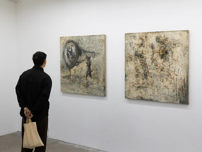 Xie Bei, Let it happen, exhibition view. Courtesy of A Thousand Plateaus Art Space