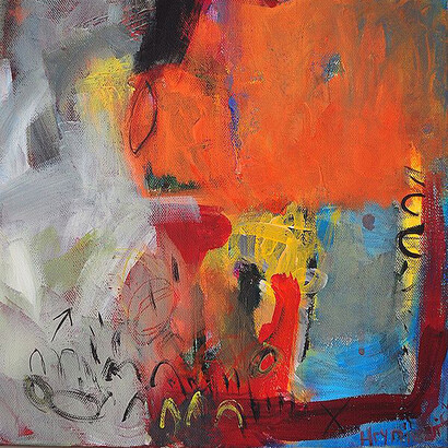 Anna Hryniewicz, Traces of personality, Acrylic on Canvas, 30 x 30 cm