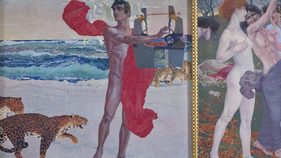 Luigi Bonazza, La leggenda di Orfeo / Rinascita d’Euridice / Morte d’Orfeo (detail), 1905. Courtesy of Mart