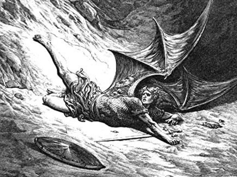Illustration du diable, Gustave Doré du Paradis perdu de John Milton