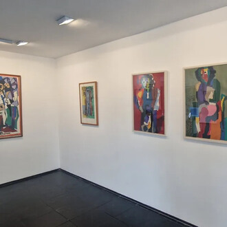 Miguel Ángel Pareja, Graphic work of Miguel Ángel Pareja, exhibition view. Courtesy of Galería de las Misiones