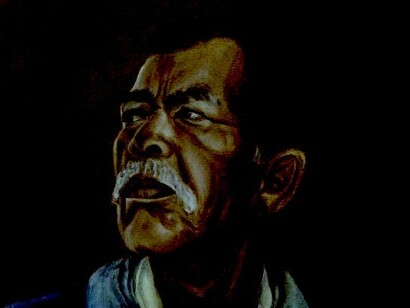 Ruth Bonilla, «Retrato del Padre» (detalle), Premio Bidimensional Salón 2019. Foto: Carolina Valencia