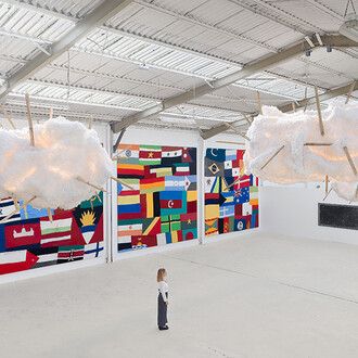 Pascale Marthine Tayou, Tchâm: Confidences, exhibition view. Courtesy of Galleria Continua