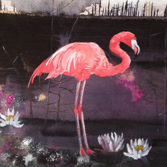 Blathnaid Ni Mhurchu, Satori, Watercolour and Watercolour pigment on  paper, 22.5 x 30 cm, 2014