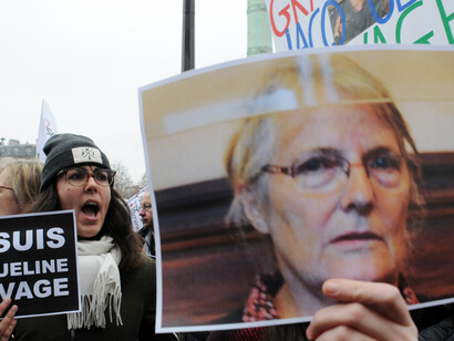 Manifestación reclamando que la justicia tuviese en cuenta los atenuantes en el caso de Jacqueline Sauvage