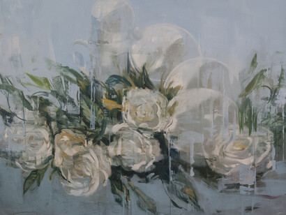 Joseph Adolphe, "Anniversary no. 6," Oil on canvas, 61 x 69 (155 x 175cm)