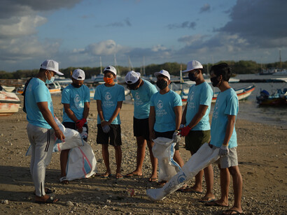 Even during the pandemic, members of OCG meet on the beach to do cleanup