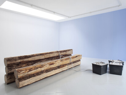 Karsten Födinger & Pieter Vermeersch, Installation View, 2015, Cabinet, Milano, Courtesy Artists and Cabinet Milan, Photo Filippo Armellin