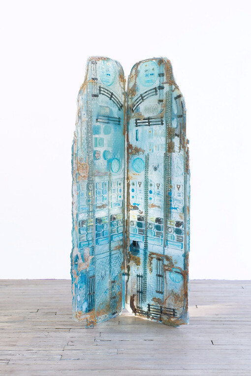 Bottle, Comb, Crutch, Wrench. Courtesy of 315 Gallery