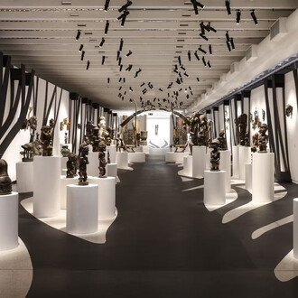 África, expressões artísticas de um continente, vista da exposição. Cortesia do Museu Oscar Niemeyer