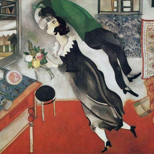 Marc Chagall, Il compleanno, 1915, Museum of Modern Art, New York, USA