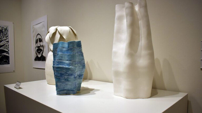 Various artists, 13th annual HBCU art showcase, exhibition view. Courtesy of Ogden Museum of Southern Art