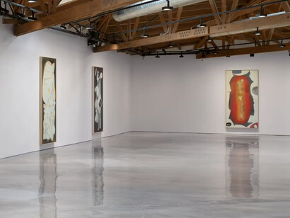Night window. David Smith spray paintings, 1958 – 1964, exhibition view. Courtesy of Hauser & Wirth Gallery