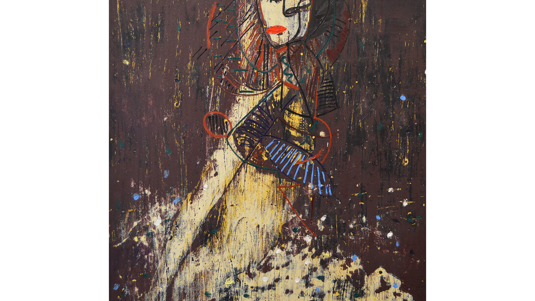 Enoc Perez, Untitled (Instagram), 2014, Huile sur toile, 152 x 122 cm, Courtesy Enoc Perez et Galerie Nathalie Obadia, Paris/Bruxelles