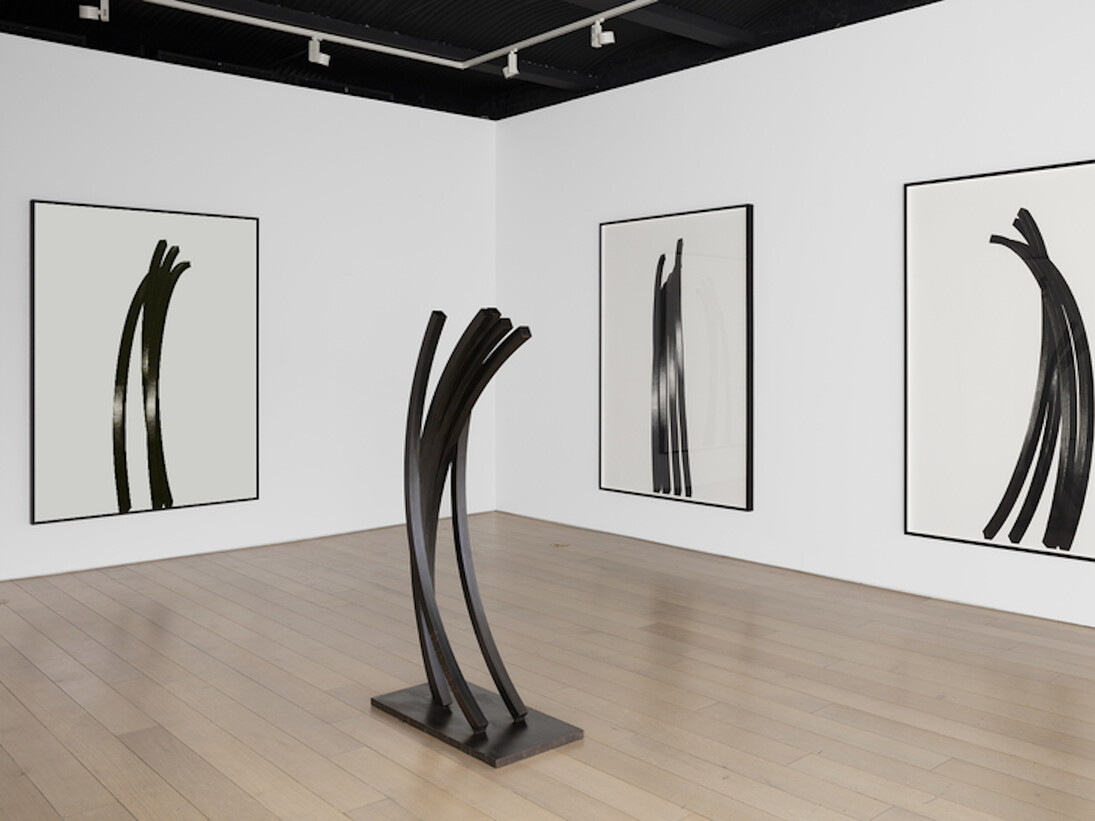 Bernar Venet. Arcs, Exhibition view. Courtesy of Paul Kasmin Gallery
