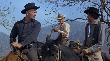 "I magnifici sette" (1960), di John Sturges, scena dal film