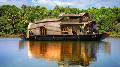 A houseboat in God’s Own Country
