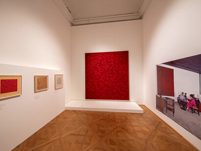 Anni Albers, Constructing textiles, exhibition view. Courtesy of Lower Belvedere