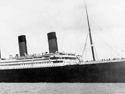 Titanic che salpa dal porto di Southampton