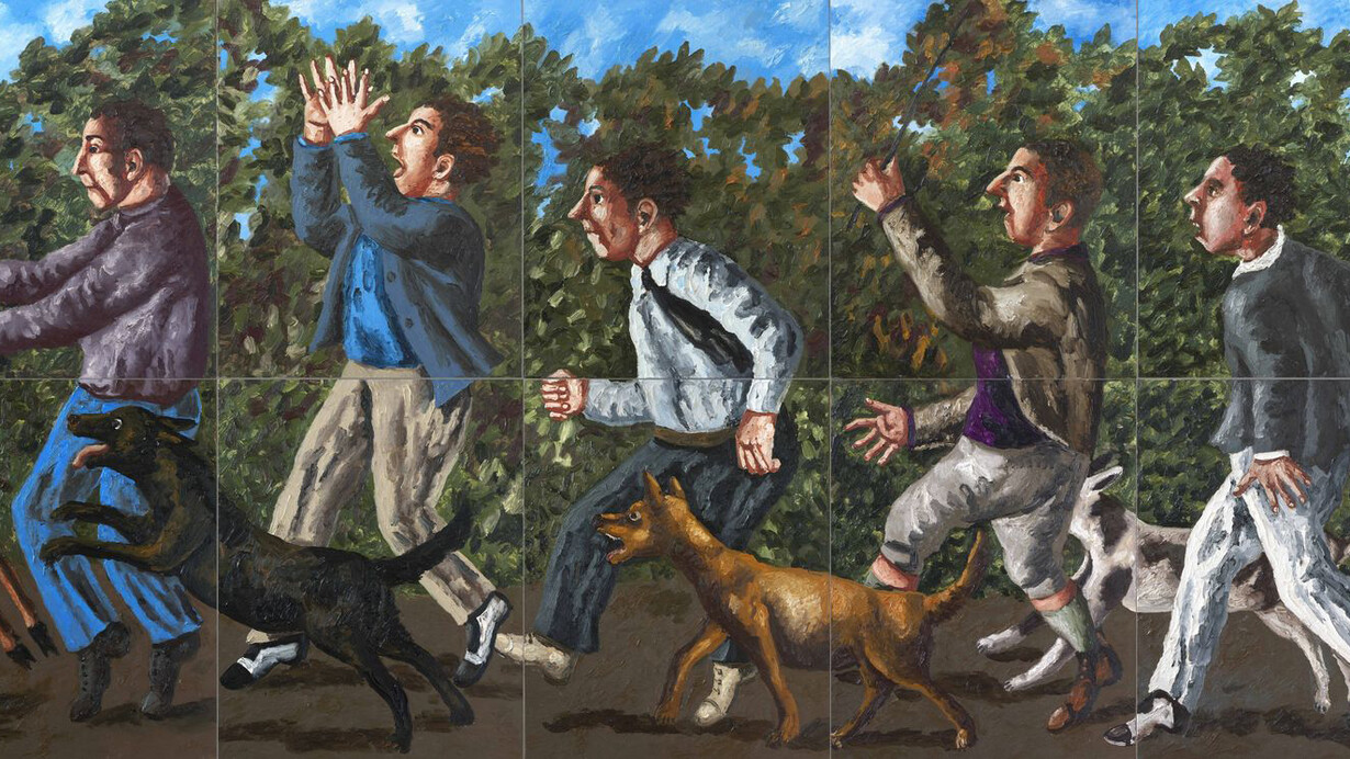 N.I. Nesterova, Le chasse. Hunting. Polyptych, 2011. Courtesy of New Tretyakov Gallery