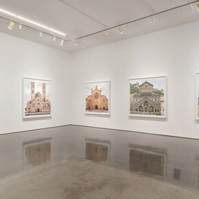 Markus Brunetti, Facades, exhibition view. Courtesy of Yossi Milo 