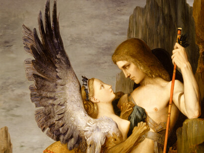 «Edipo y la esfinge» (1864), Gustave Moreau 