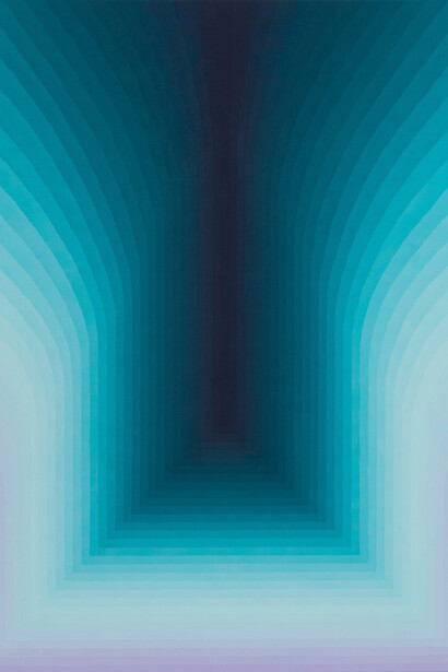 Audrey Stone, As If (detail), 2023, acrylic on canvas, 40 x 30 inches. Courtesy of McKenzie Fine Art
