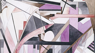 Francis Picabia, El apuro (detalle), 1914. La provocadora cita inicial de “Jesucristo Rastacuero” de Picabia revela desde el primer momento su actitud irreverente hacia la autoridad y las convenciones