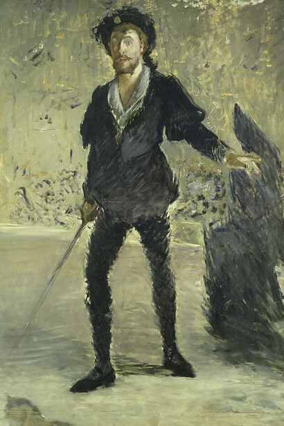 Édouard Manet, Jean-Baptiste Faure in der oper "Hamlet" von Ambroise Thomas, 1877. Mit freundlicher Genehmigung der Hamburger Kunsthalle