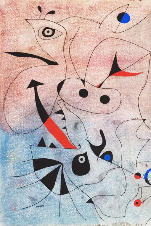 Joan Miró, La estrella matinal (1940, detalle)